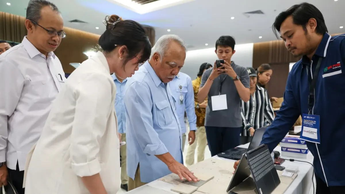 ICAN: Kepala OIKN Basuki Hadimuljono berada di tengah-tengah agenda Building and Construction Business Matching bersama Indonesia Construction Arachitecture Network (ICAN).(oikn/kp)