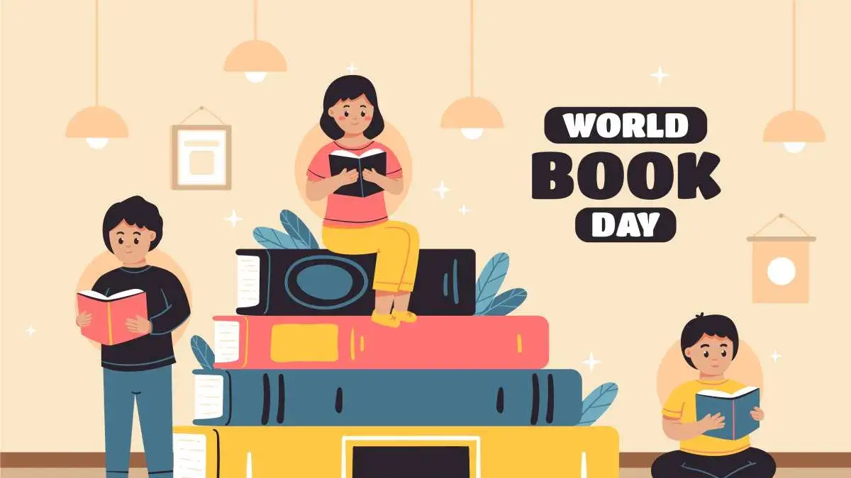 Peringatan Hari Buku Sedunia yang dirayakan 23 April. 