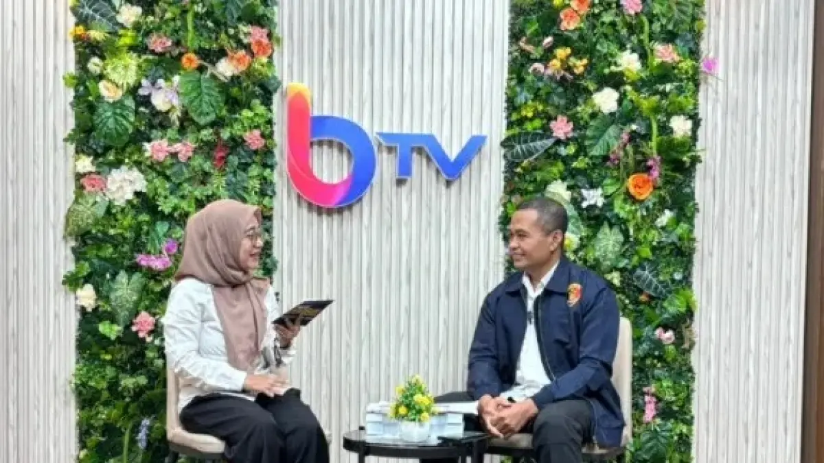 EDUKASI: Talkshow Balikpapan Televisi (BTV) membahas edukasi penerapan RJ menghadirkan narasumber dari Kamneg Ditreskrimum Polda Kaltim.