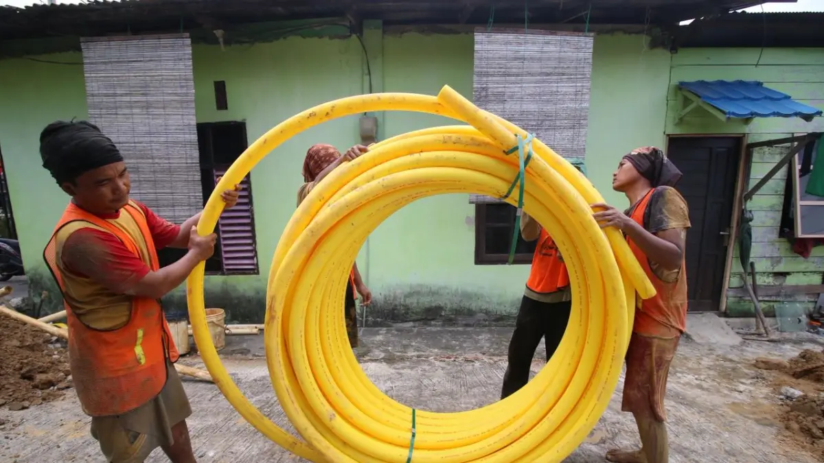 Guna mewujudkan target 100 persen wilayah terpasang jaringan gas, Pemkot Balikpapan melakukan koordinasi dan usulan proposal kepada Kementerian ESDM. (ANGGI PRADITHA/KP)

&nbsp;