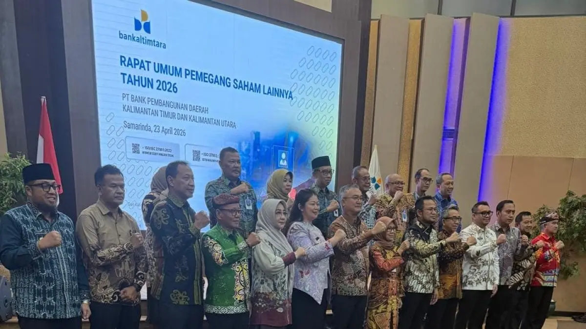 Wakil Bupati Paser Ikhwan Antasari menghadiri RUPS Bankaltimtara 2026 di Samarinda, Kamis (23/4).