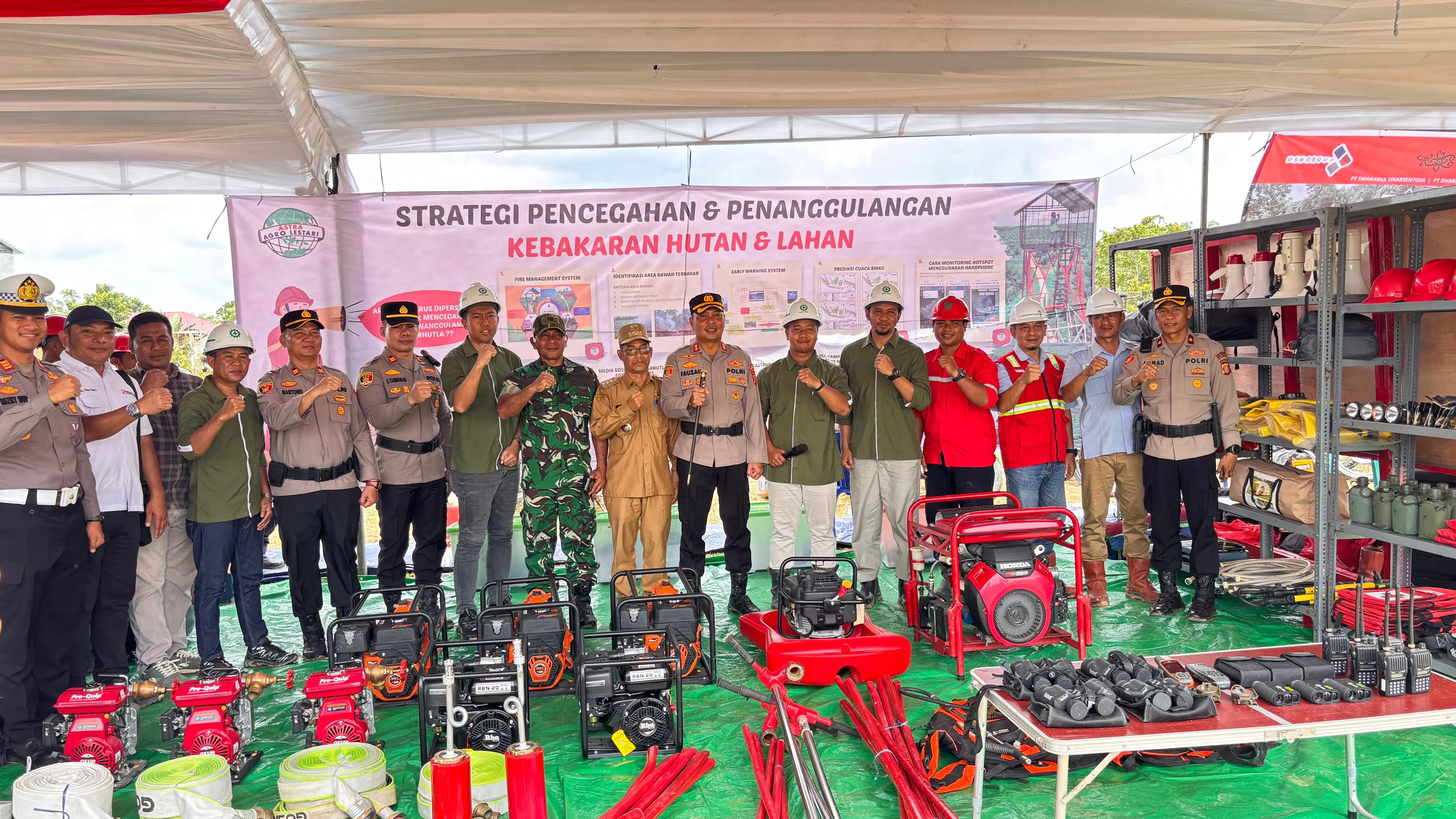 Apel siaga karhutla di Muara Wahau melibatkan TNI-Polri, perusahaan, dan masyarakat dalam memperkuat pencegahan kebakaran hutan.