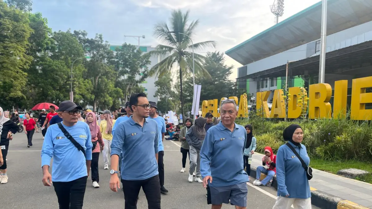 Kantor Wilayah Kementerian Hukum Kalimantan Timur (Kanwil Kemenkum Kaltim) menyelenggarakan kegiatan jalan santai. 
