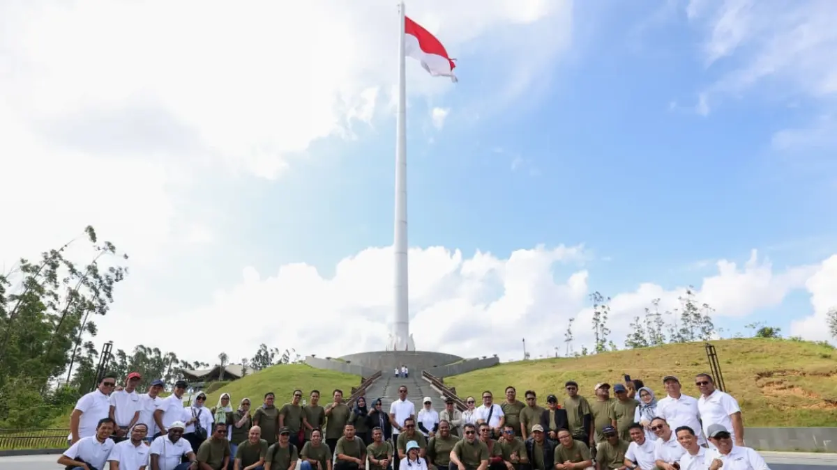 PEMILU: KPU se-Indonesia saat mengunjungi IKN untuk persiapan data Pemilu 2029.(oikn/kp)