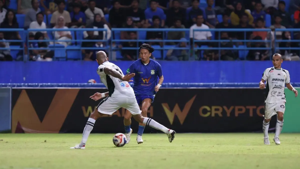 Persiba vs PSS Sleman skor 0-0 di babak pertama. (Foto: Anggi/Kaltim Post)