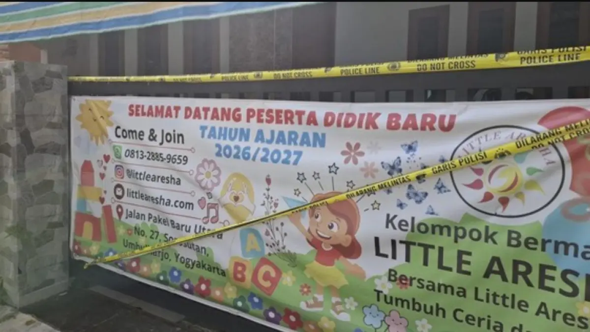 Polresta Yogyakarta telah menetapkan 13 orang menjadi tersangka dalam kasus  kekerasan terhadap anak yang terjadi di daycare Little Aresha.
