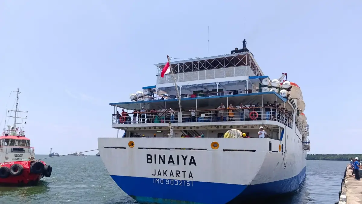 AKOMODASI PENUMPANG: KM Binaiya dijadwalkan melakukan keberangkatan sekali selama Mei mendatang dari Pelabuhan Loktuan Bontang. FOTO: ADIEL KUNDHARA/KP