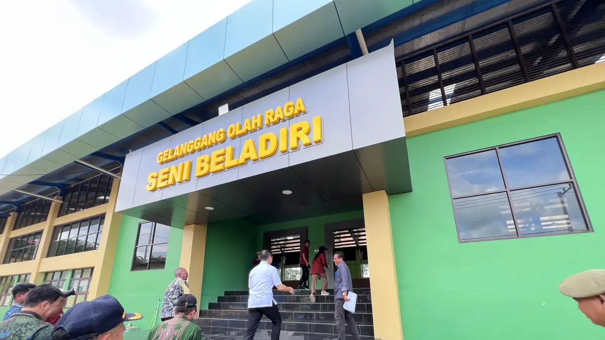 KEJAR TARGET: Venue untuk Porprov Kaltim 2026 di Paser terus dikebut sebelum pelaksanaan November mendatang. (NAJIB/KP)