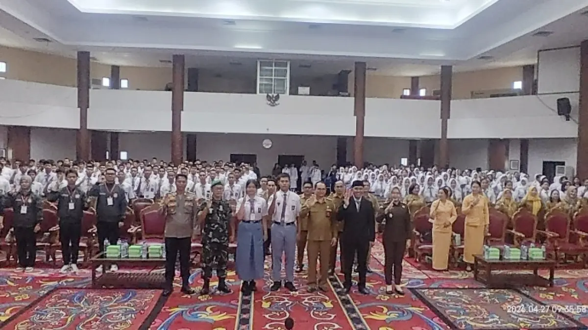 KETAT: Peserta seleksi Paskibraka tingkat Kabupaten Kutai Barat.&nbsp;
