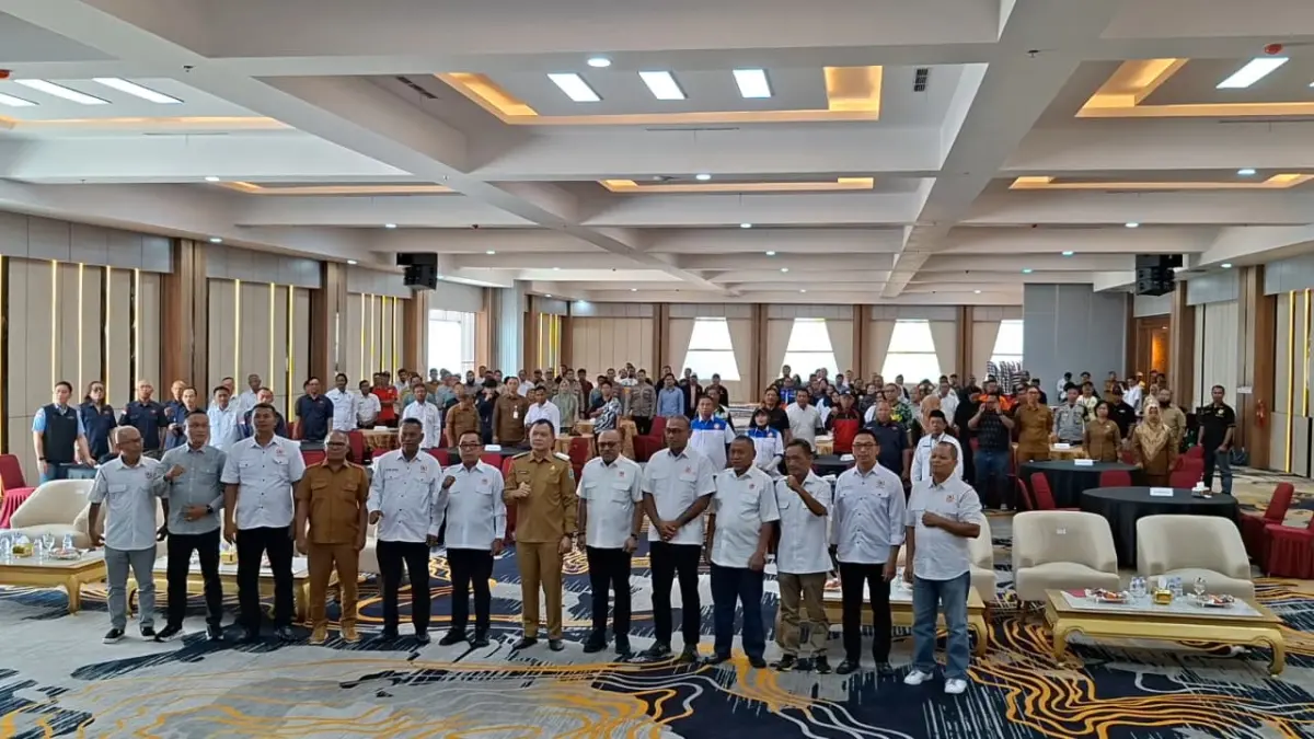 Pemkab Paser bersama KONI Paser menggelar rapat kerja kabupaten bersama seluruh Pengcab untuk persiapan Porprov Kaltim 2026, Senin (27/4/2026). (Najib/KP)

&nbsp;

&nbsp;