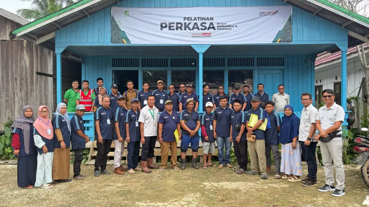 BERBAGI ILMU: Pelatihan PERKASA yang digelar PT EBL di Desa Tepian Terap, Kutai Timur