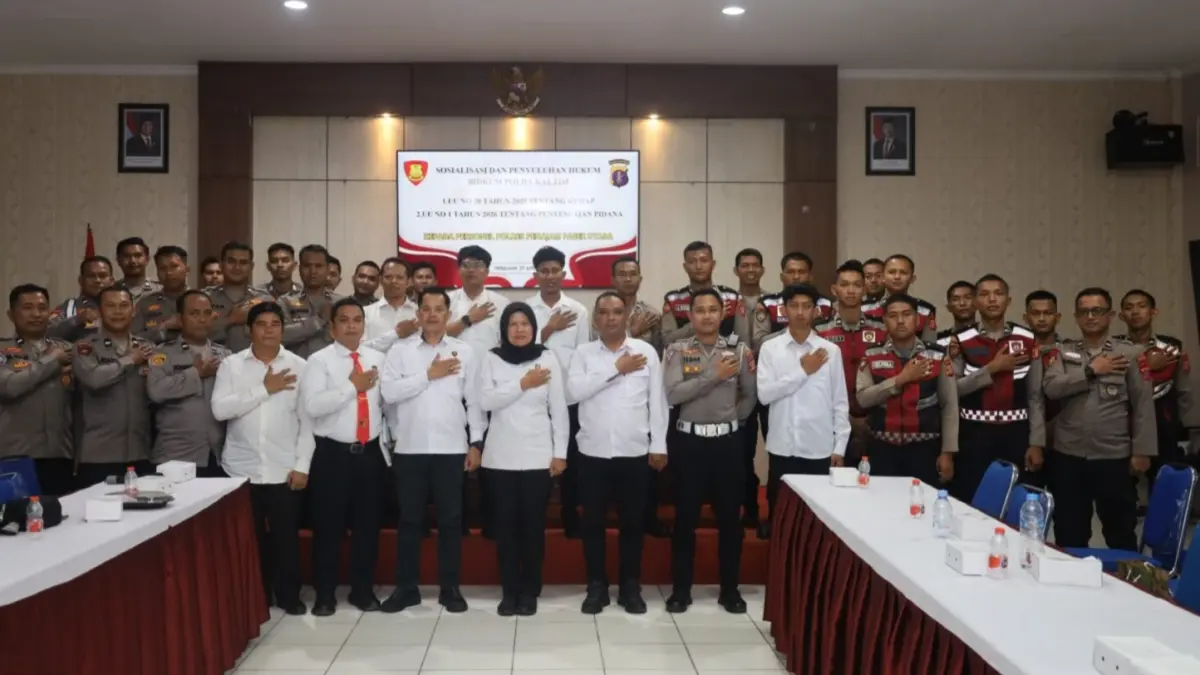 HUKUM: Sosialisasi kualitas penegakan hukum dilakukan Bid Kum Polda Kaltim di Polres Penajam Paser Utara.