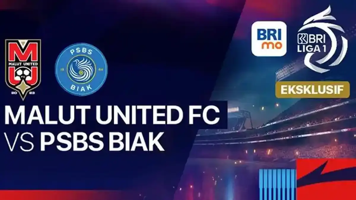 Malam ini saksikan duel panas PSBS Biak vs Malut United.