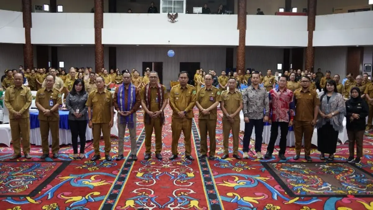 SAMAKAN PERSEPSI: Rakor pembentukan PPID Kabupaten Kutai Barat di Balai Agung ATJ.