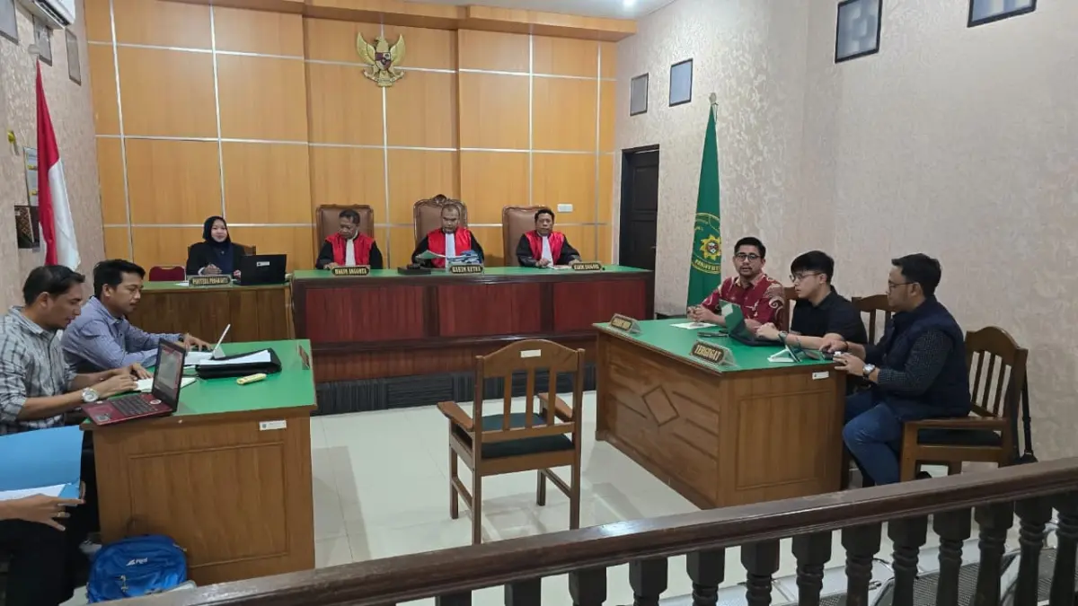 Sidang ke-14 sengketa pekerja PAMA KPCS di PHI Samarinda, menghadirkan saksi tergugat dan membahas penggunaan jam OPA di luar jam kerja Senin (27/4/2026). (IST)