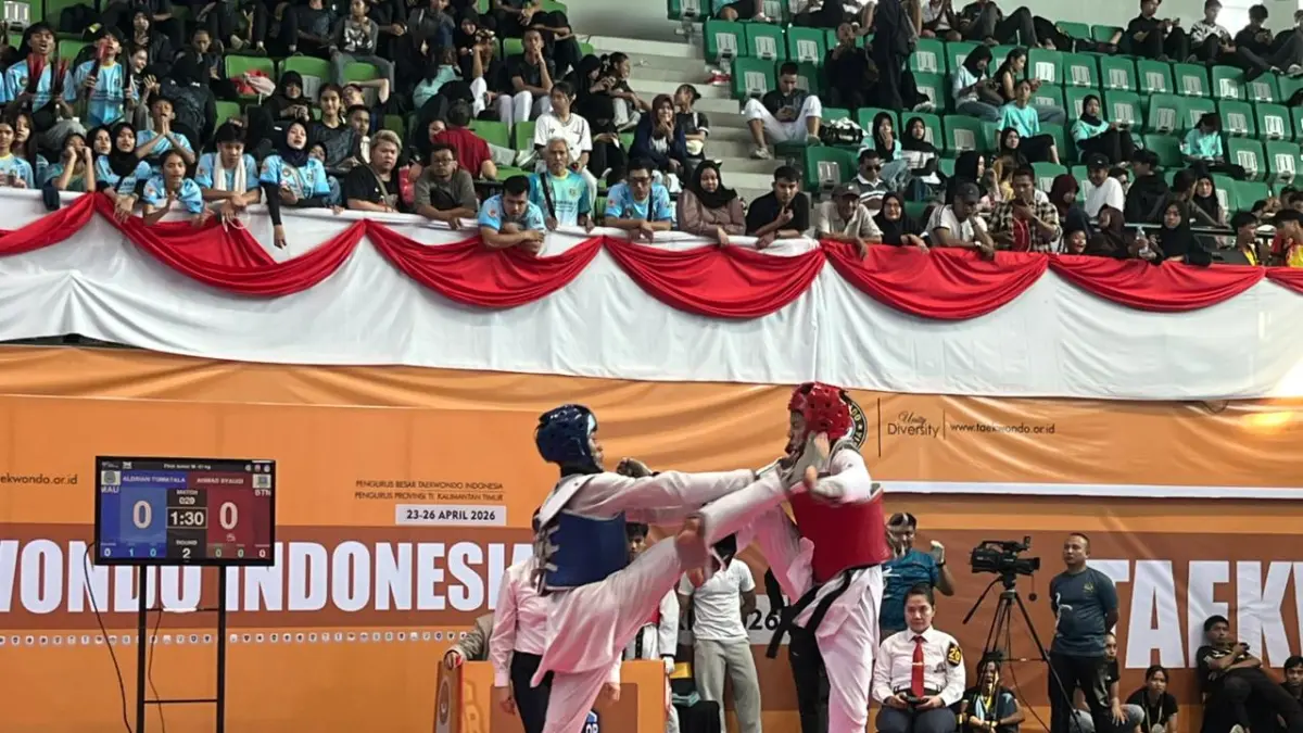 Dominasi sektor kyorugi mengantar Kaltim finis empat besar nasional, sementara pembenahan poomsae mulai diprioritaskan. (NASYA RAHAYA/KALTIM POST)