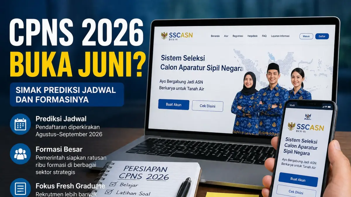 Ilustrasi pendaftaran CPNS.