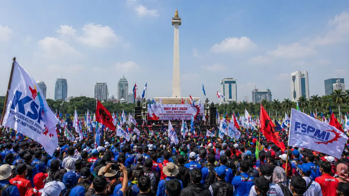 Ilustrasi hari buruh.