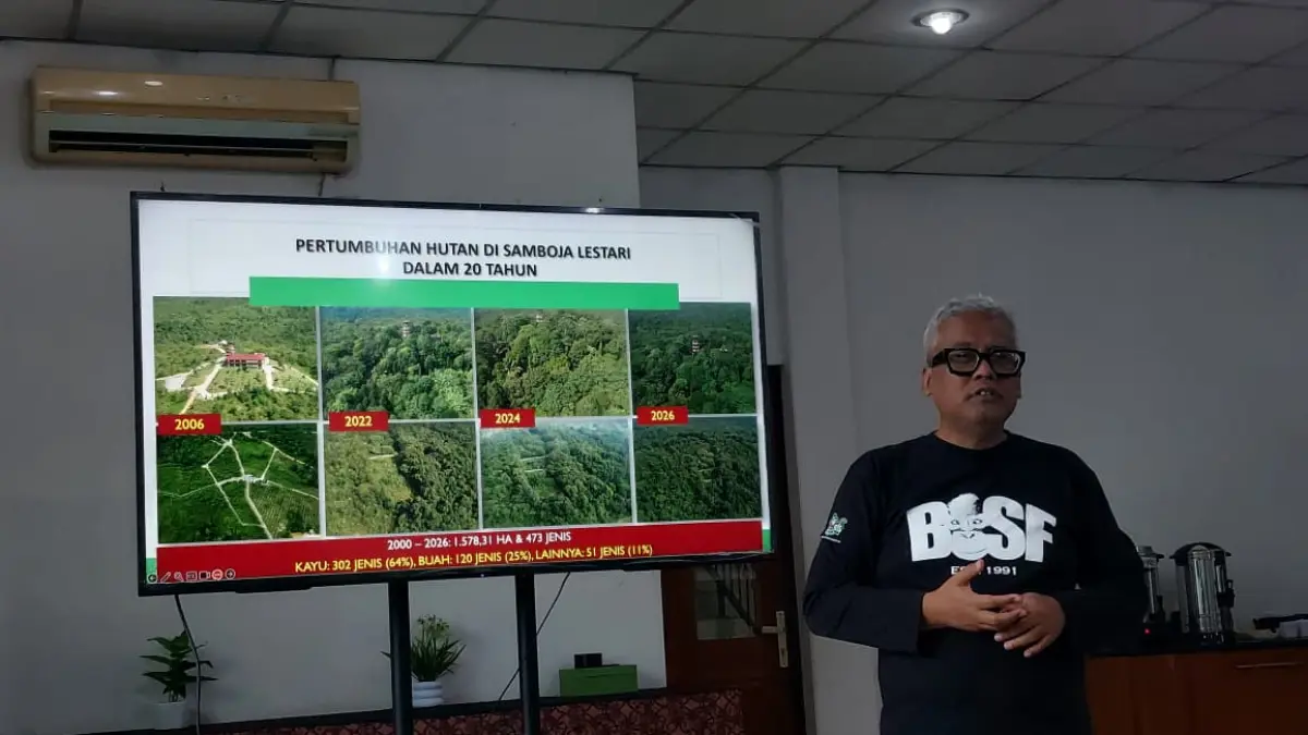 PUNYA PERAN: BOSF ajak masyarakat berperan dalam aktivitas pertanian di Samboja Lestari. (OKTAVIA MEGARIA/KP)