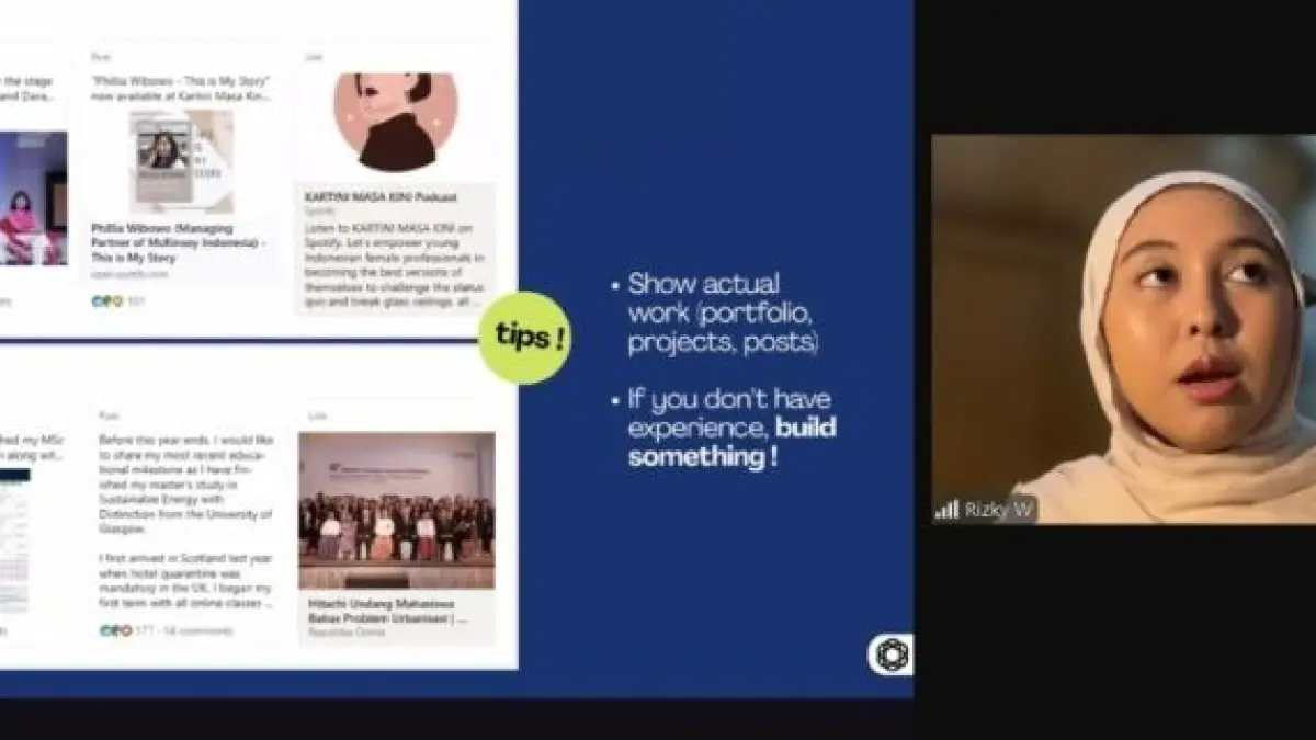 TAMBAH WAWASAN: Melalui kuliah tamu bertopik “Build Your LinkedIn Profile,” mahasiswa tak hanya mengikuti pembelajaran di ruang kelas, tetapi juga diajak membaca lebih awal peta persiapan menuju dunia profesional.