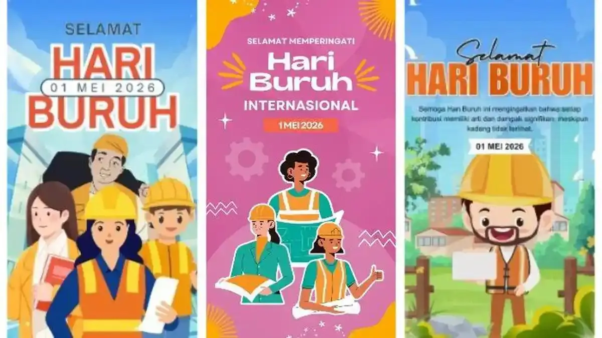 Poster Hari Buruh 2026 yang bisa dijadikan pilihan.