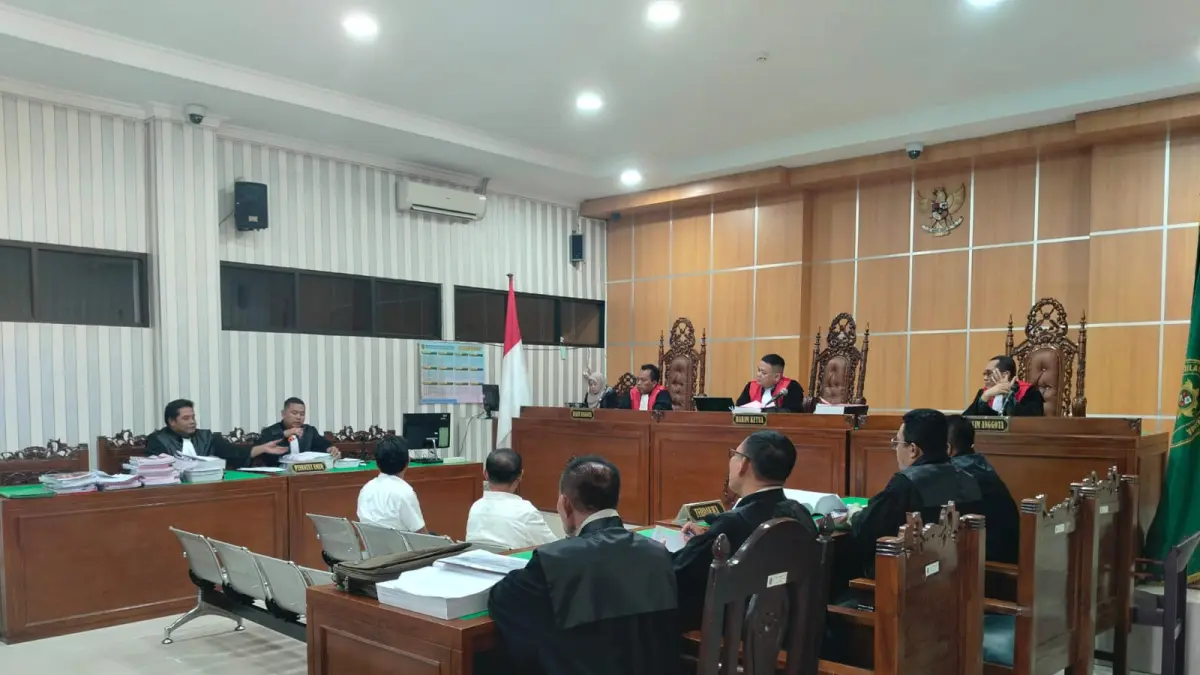 Sidang dugaan Penyalahgunaan hibah DBON Kaltim di Pengadilan Tipikor Samarinda, Kamis (30/4/2026). (Bayu/KP)