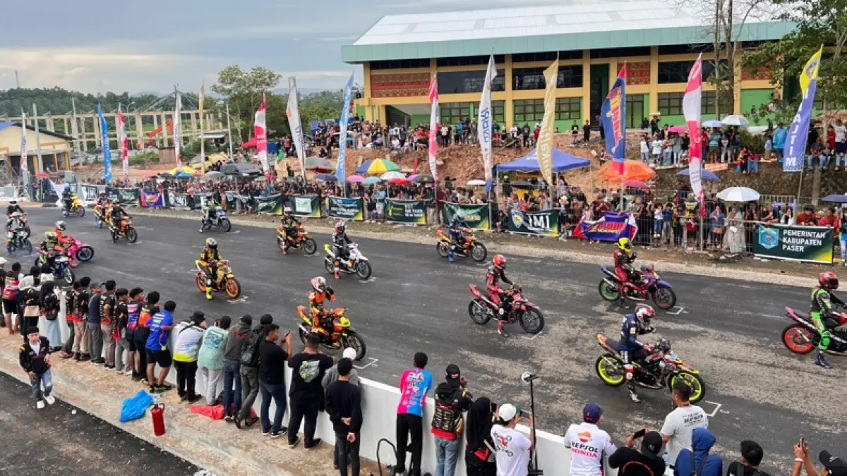 Sirkuit baru di Paser siap menyambut deru mesin pebalap nasional dalam ajang Kapolres Cup 2026. (NAJIB/KP)