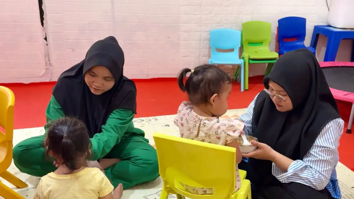 KESEHATAN: Semua pengasuh yang direkrut di Matavhati Islamic Daycare berlatar pendidikan kesehatan, utamanya adalah kebidanan atau keperawatan. IST/KP