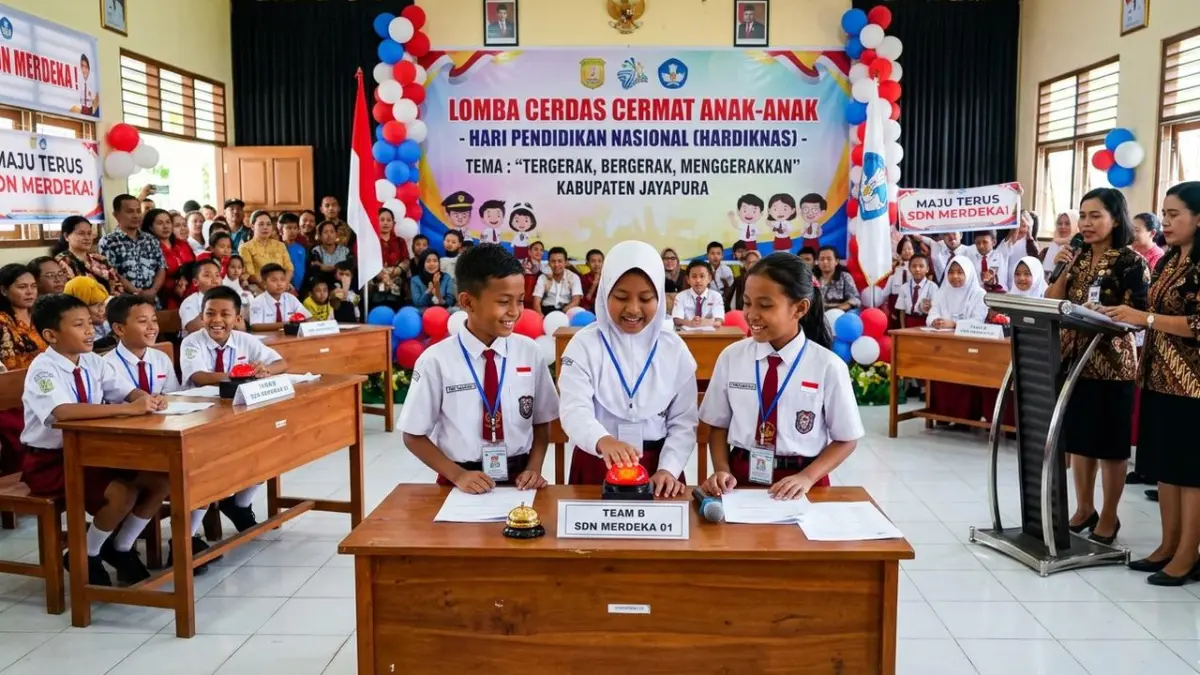 Salah satu contoh kegiatan meramaikan Hari Pendidikan Nasional (Hardiknas).