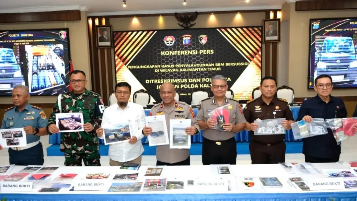 BBM ILEGAL: Polda Kaltim dan jajaran menyita puluhan ribu liter BBM subsidi serta menetapkan 25 tersangka.