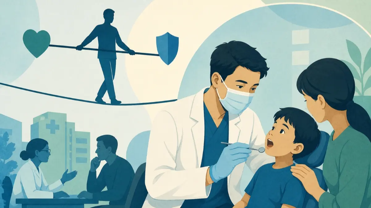 Ilustrasi peran ganda dokter.