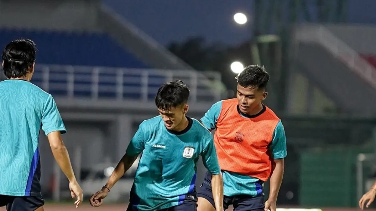 JAGA: Persiba Balikpapan jaga kondisi di laga penutup putaran ketiga. (MO PERSIBA)