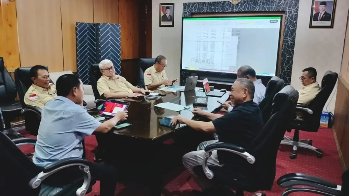MATANGKAN PERSIAPAN: Ketua KONI Kaltim dan PB Porprov mengagendakan rapat, Senin (4/5/2026).