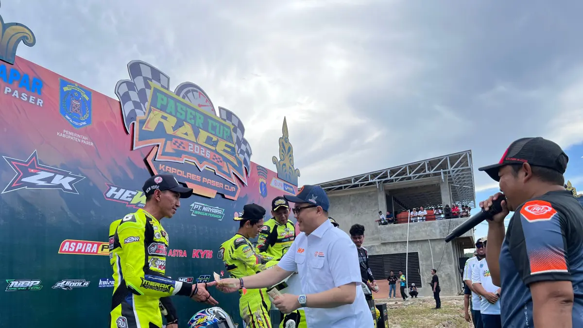 ROAD RACE: Pembalap nasional dan tim balap nasional yaitu LFN HP969 Racing Team meramaikan ajang balap atau road race di Kabupaten Paser selama akhir pekan ini 2-3 Mei 2026.&nbsp;