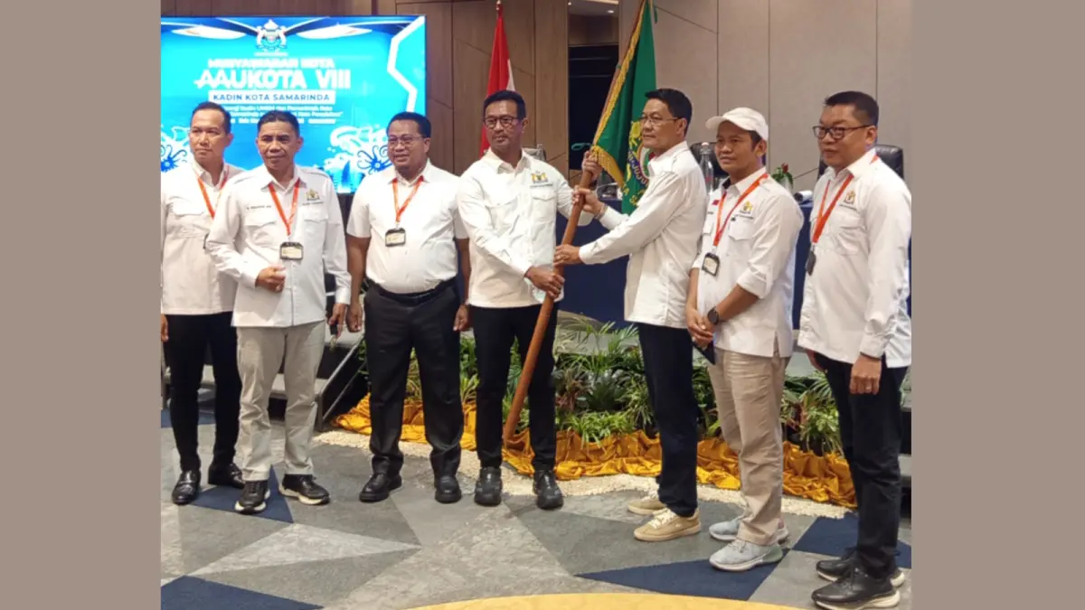 Jadi calon tunggal, Muhammad Ridwan kembali pimpin Kadin Samarinda usai terpilih aklamasi dalam Mukota VIII 2026.