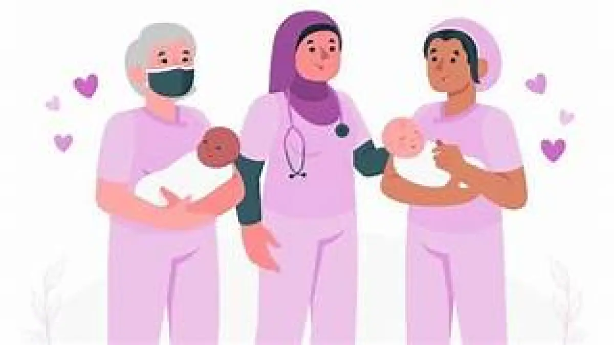 Ilustrasi bidan.
