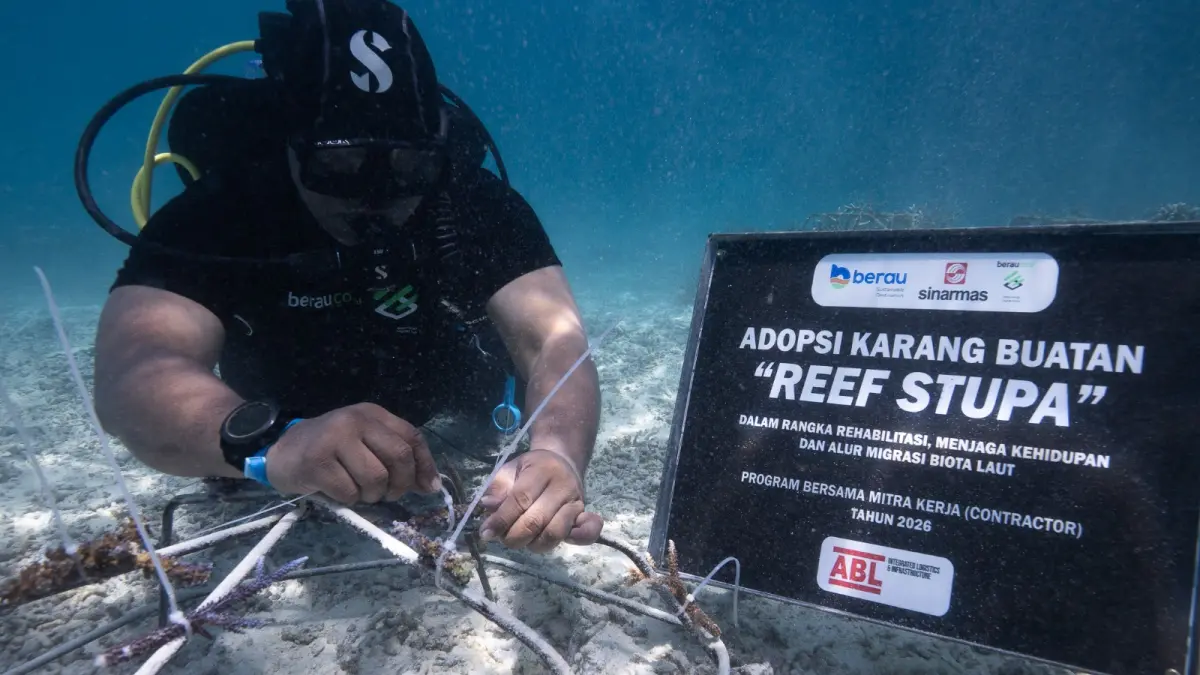 Momen adopsi karang buatan "Reef Stupa". 