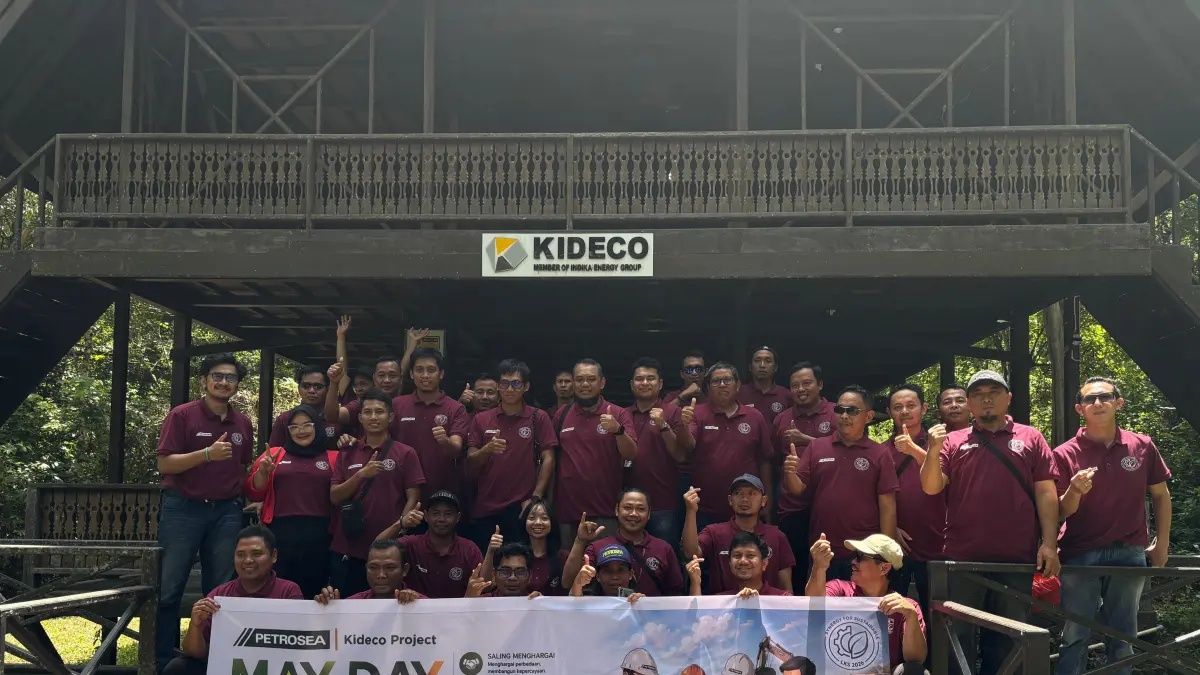 Petrosea Site Kideco menggelar peringatan May Day 2026 di Samurangau Eco Park, Minggu (3/5/2026). 

