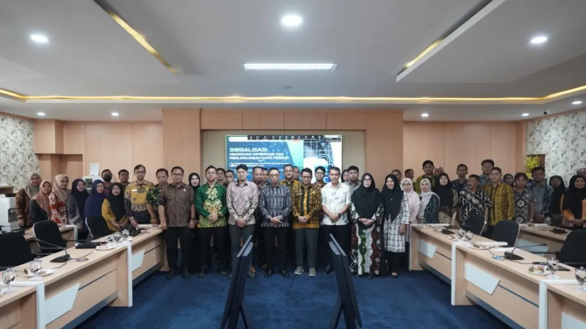 KEAMANAN DATA: Sosialisasi keamanan informasi dan perlindungan data pribadi digelar Diskominfostaper Paser, Kamis (7/5/2026).