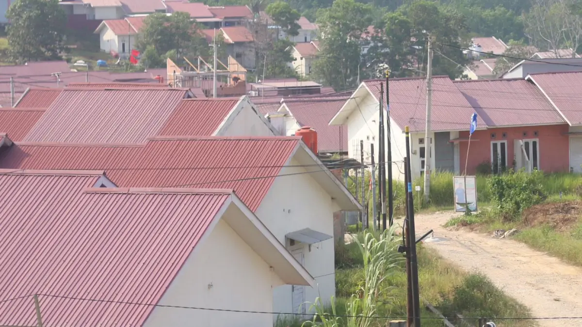 Salah satu proyek pengembangan perumahan MBR di Balikpapan. (ANGGI PRADITHA/KP)

&nbsp;