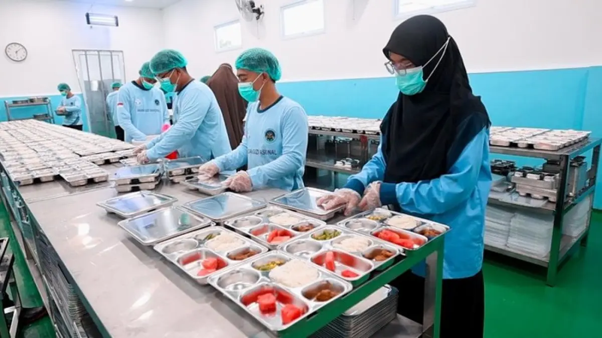 Ilustrasi dapur SPPG. 