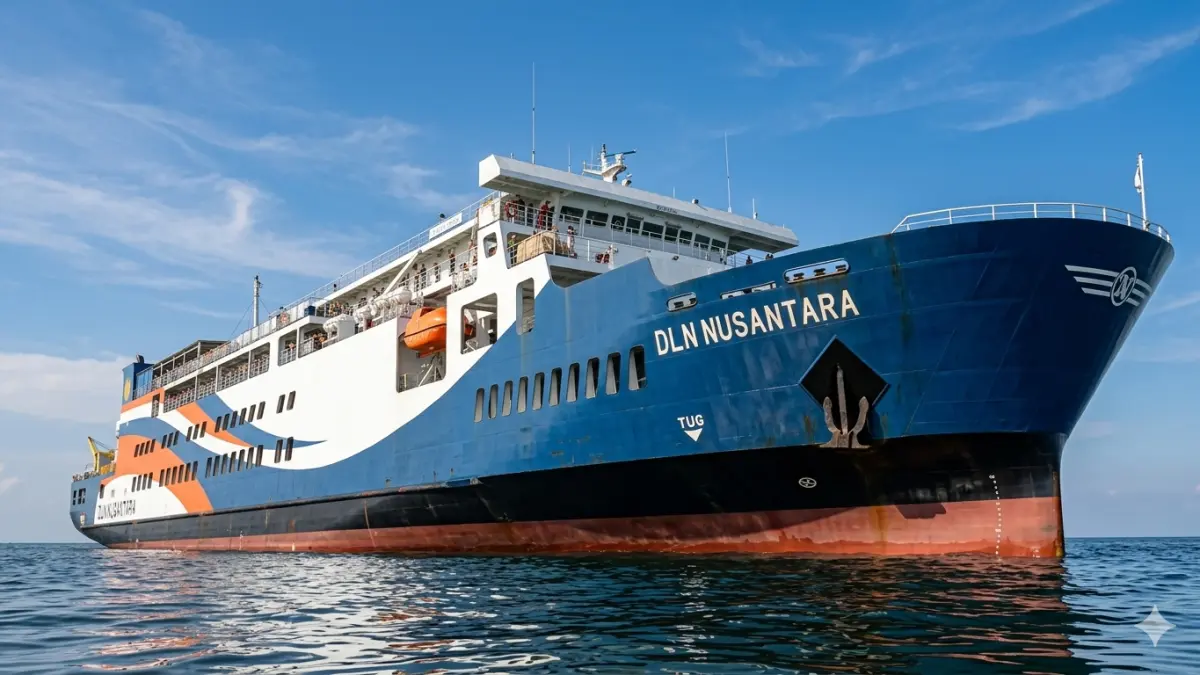 Kapal PT Damai Lautan Nusantara (DLN) yang melayani rute lintas pulau. (ist)