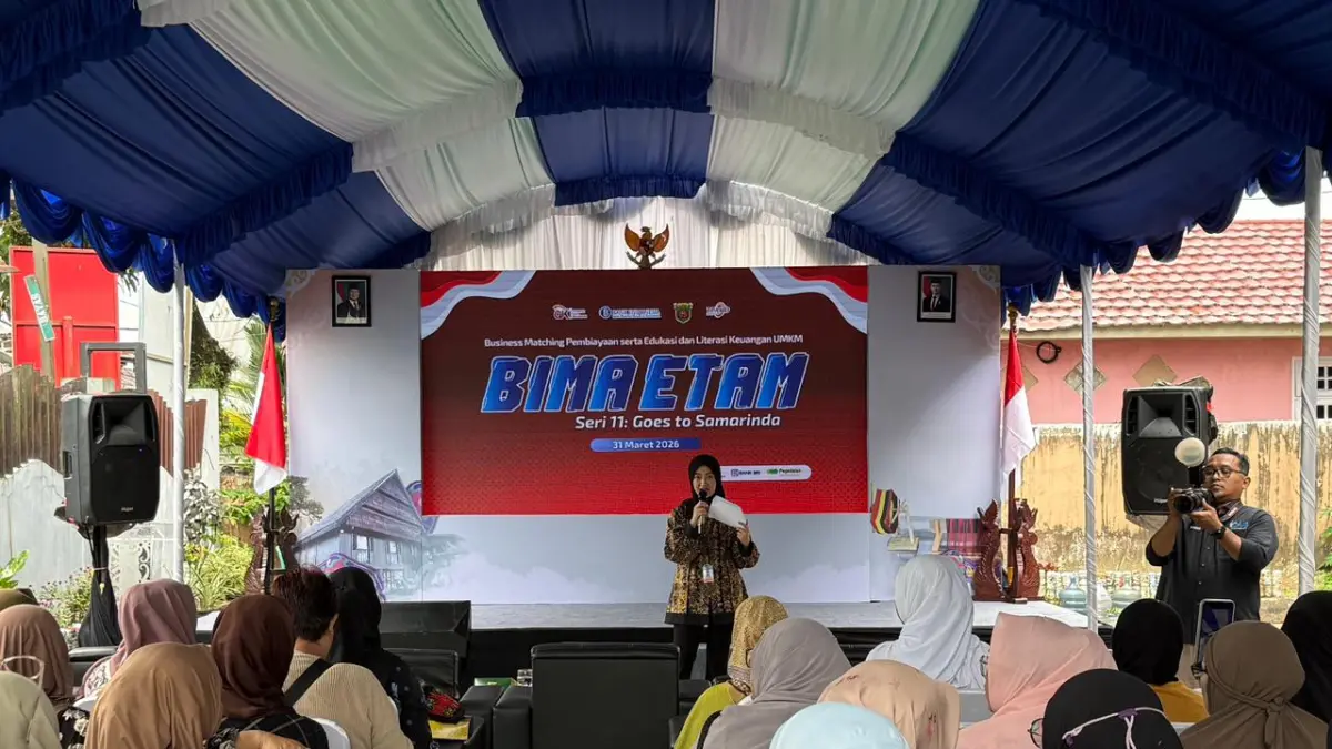 PEMBIAYAAN: Perluasan akses keuangan bagi pelaku UMKM salah satunya yakni program BIMA ETAM. Sudah terlaksana 11 seri di tujuh daerah meliputi Samarinda, Bontang, Berau, Kukar, Kubar, Kutim, dan Mahakam Ulu.
