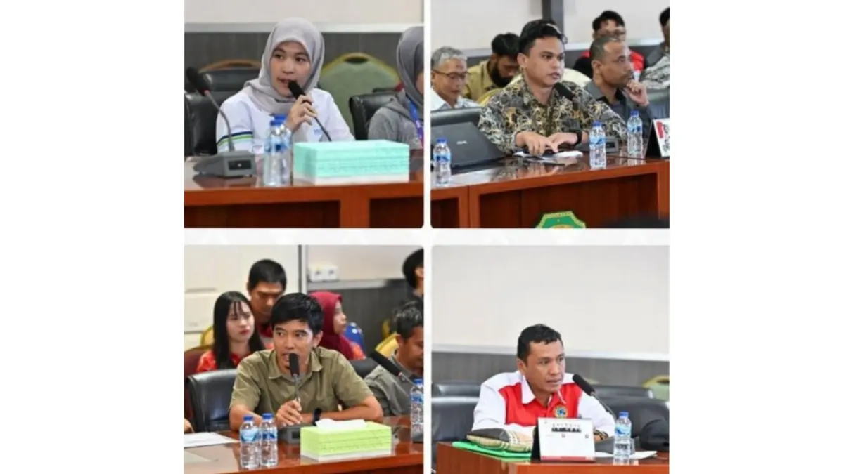 TJSL: Suasana rapat dengar pendapat di DPRD PPU terkait Forum Tanggung Jawab Sosial dan Lingkungan. Tampak Andi Nurhakim (kanan bawah) yang turut terlibat. (ist)