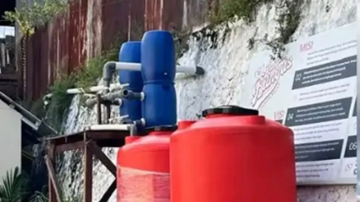MANFAATKAN AIR HUJAN: DLH mengajak masyarakat lebih siap menghadapi potensi kekeringan dengan memanfaatkan air hujan sebagai cadangan air bersih.