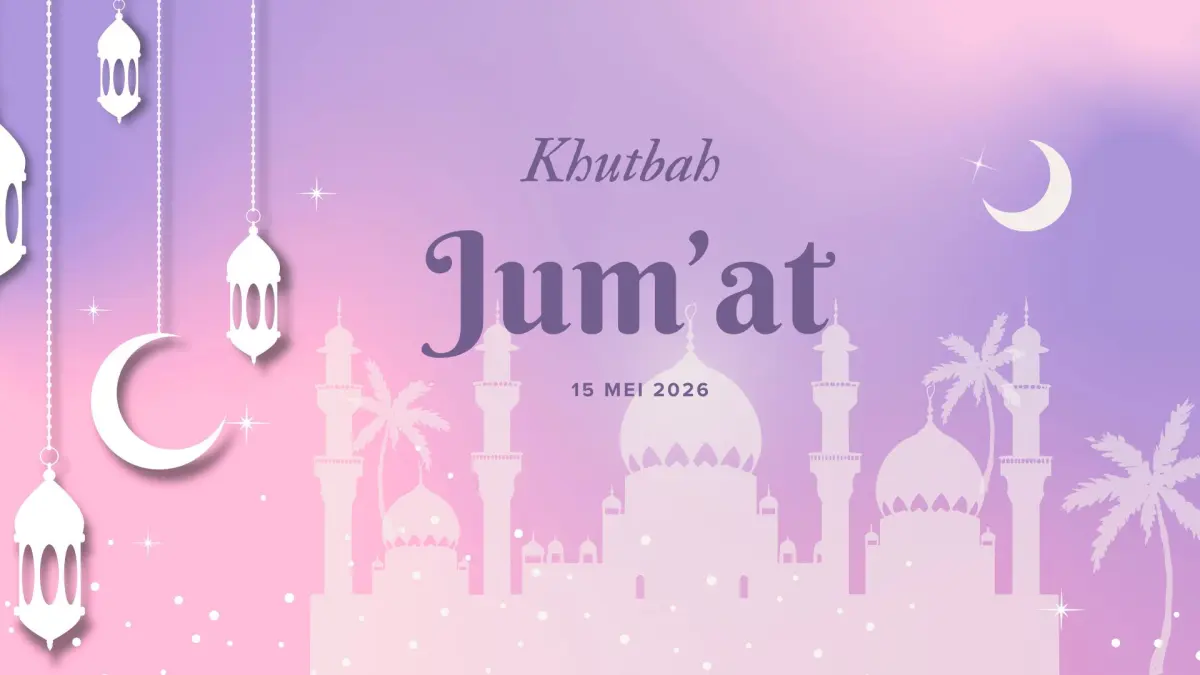 Teks Khutbah Jumat terbaru hari ini, 15 Mei 2026. (Canva.com)