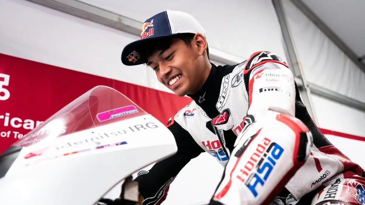 Pembalap Indonesia yang memperkuat Honda Team Asia, Veda Ega Pratama. (Honda Team Asia)