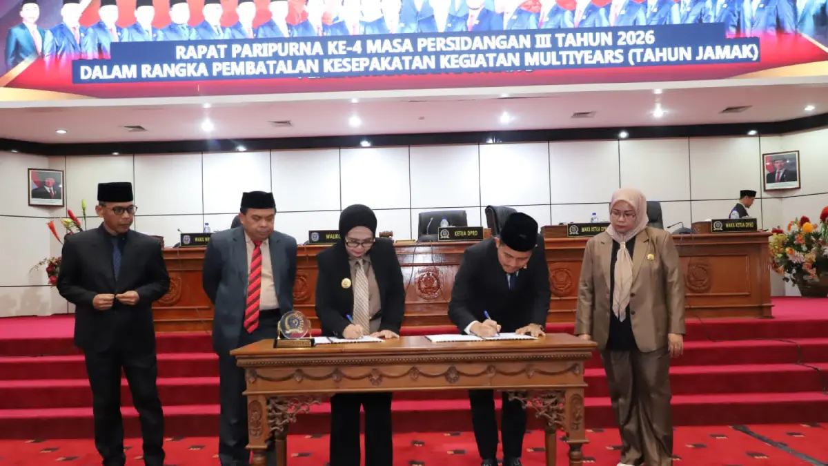 BATALKAN PROYEK: Menurunnya proyeksi kapasitas fiskal daerah pada APBD 2027–2028 memaksa eksekutif dan legislatif Bontang sepakat membatalkan sub-kegiatan tahun jamak pengembangan Waduk Kanaan guna mengamankan likuiditas kas daerah. (FOTO: ADIEL KUNDHARA/KALTIM POST)