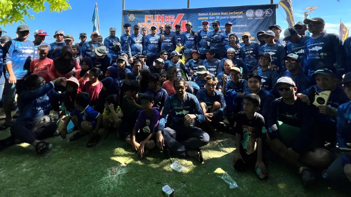 Para peserta Fun Fishing 2026 di Pulau Sabakkatang.