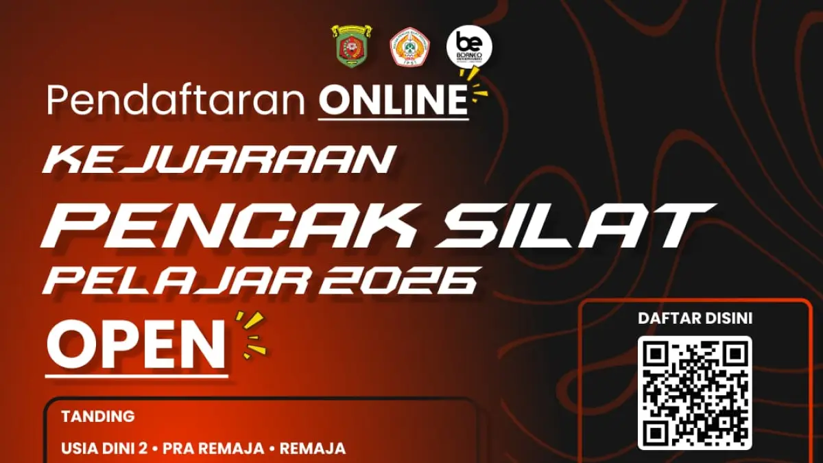 BUKA PENDAFTARAN: Pembinaan atlet usia muda kembali digaungkan lewat gelaran Kejuaraan Pencak Silat Pelajar 2026.